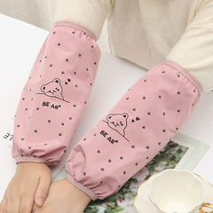 New waterproof sleeves for women long fashion cartoon sleeves anti-oil stain household sleeves for adults and students wholesale