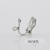 Ear clips, earrings, round accessory, screw, no pierced ears, handmade