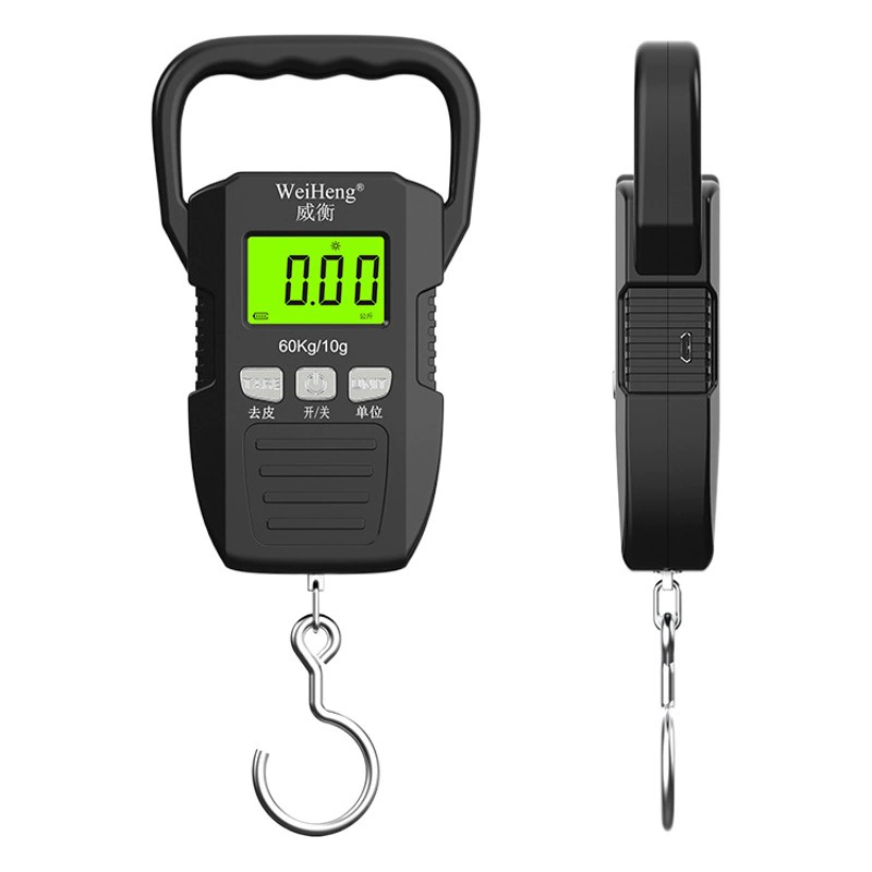 Weiheng Заводская зарядка большая ручка электронные портативные весы Экспресс электронные весы крючок весы торговые весы рыболовные Весы 60 кг