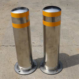 工厂供应不锈钢警示反光柱 大量201和304材质路桩 路口防护柱批发