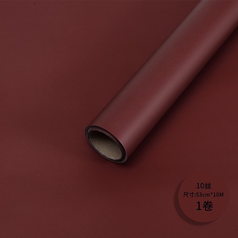 Red popular 10 seda coreana papel de estilo amor mate niebla papel esmaltado espesado impermeable duro florista de papel de envoltura