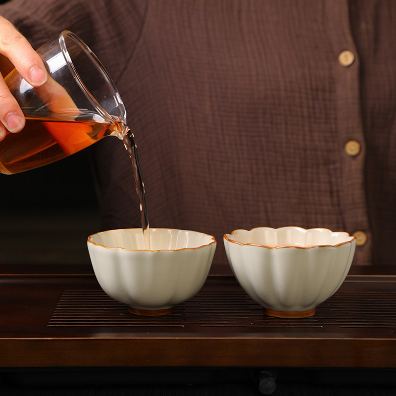 汝窯茶器 カップ 茶碗 セラミック茶器 単品 濃茶用 茶碗 茶器 茶器セット 記念品|undefined