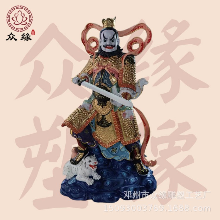 铜铸上古神兽雕塑树脂玻璃钢四方四象神灵 寺庙供奉神像摆件