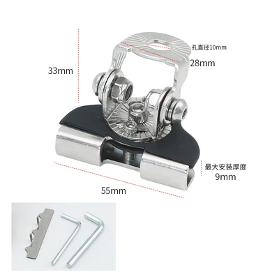 Car Hood Spotlight Bracket Fixed Car Light Extension Base Long Strip Light Hood Mid-Grid Door Clamp Card Side Modification (Digər kuzov və aksesuarlar) - upgraded-silver-cover-bracket