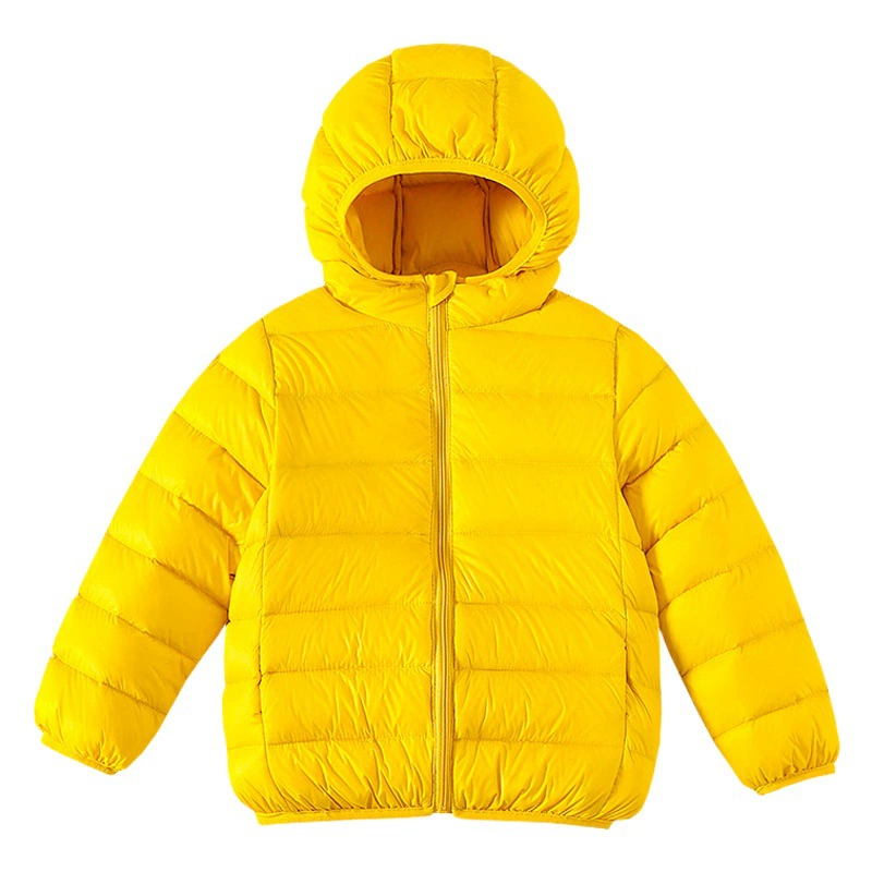 Новая осенне-зимняя детская легкая бархатная шелковая одежда с перьями для мальчиков и младенцев, модная детская одежда для девочек, детей среднего и старшего возраста.