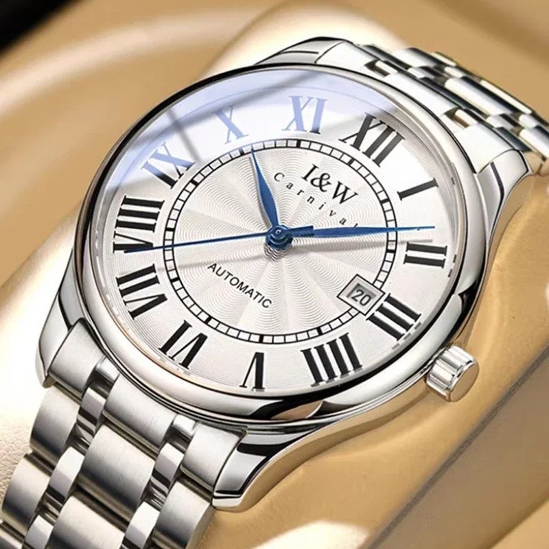 Manufacturer Wholesale Iw Watches Stainless Steel Couple Watches Mechanical Watches Simple Business Casual Stainless Steel Waterproof Men's and Women's Watches