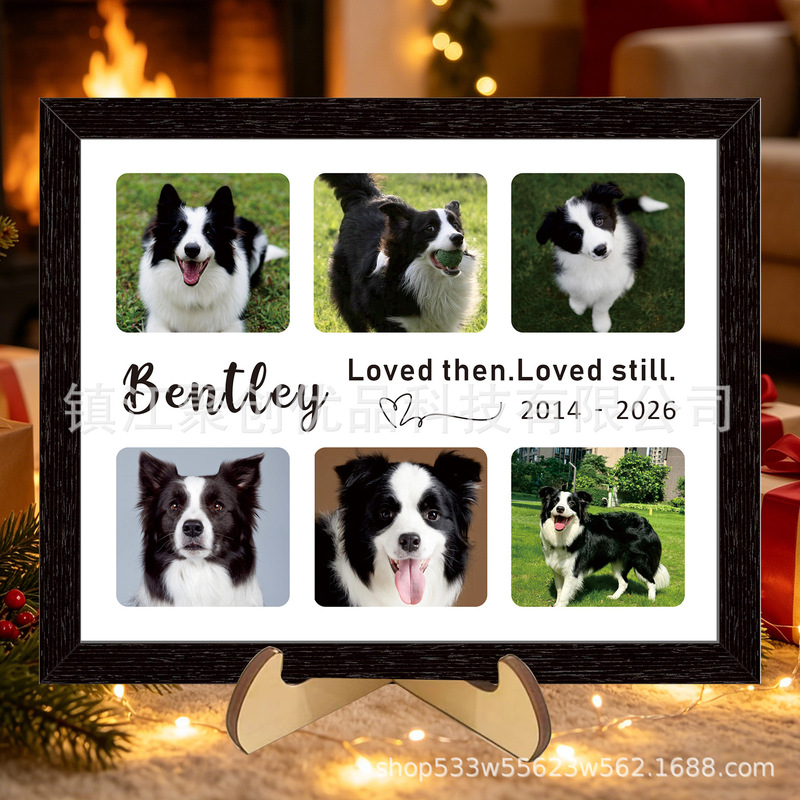 Cross-Border Personalized Dog Memorial Photo Collage Ornament, Dog Keepsake, Includes Photo, Name, and Year Cross-Border Personalized Dog Memorial Photo Collage Ornament, Dog Keepsake, Includes Photo, Name, and Year