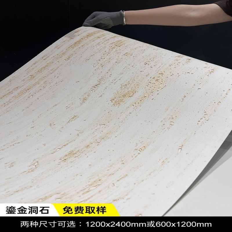 Plato de travertino de piedra blanda Tapones romanos Porcelana blanda Piedra de imitación suave Decoración de pared exterior Fabricante de baldosas de cerámica flexibles ultrafinas