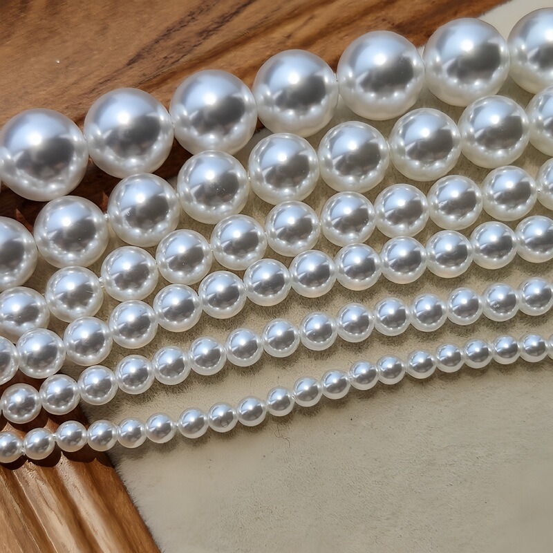 South Sea Shell Beads Loose Beads Straight Hole High Luster Shijia Shell Pearls DIY Necklace Bracelet Jewelry Accessories Beads Wholesale
