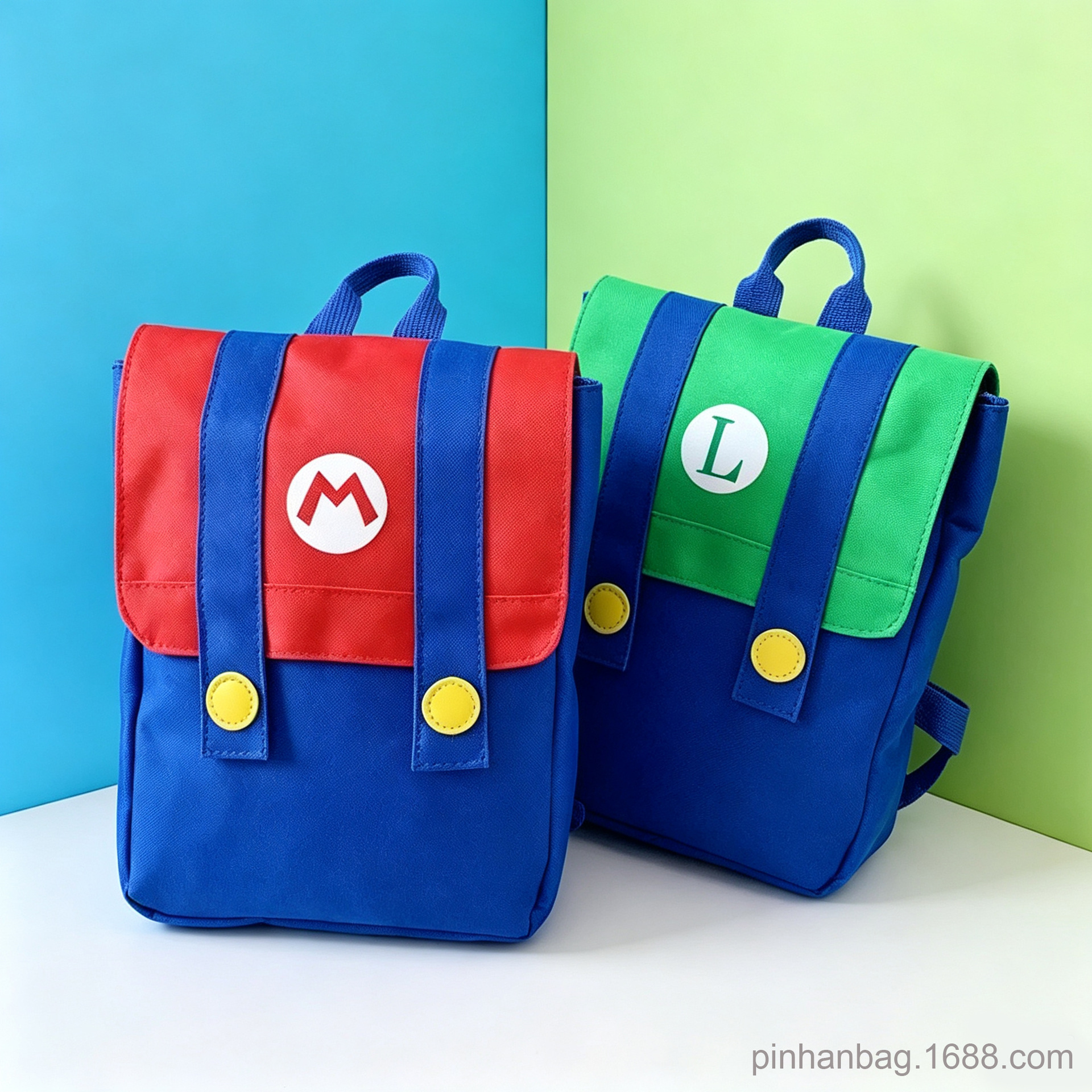 Student Schoolbag New Color Contrast Lightweight Weight-reducing Children's Backpack Cute Mary Internet Celebrant Boys and Girls Infant Backpack
