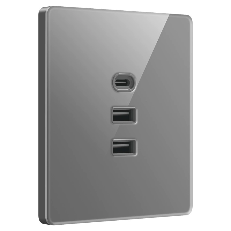 Международный электрический комплект: набор Type-C Apple для установки 86, панель USB, мультиим 스마트 зарядка 20W для мобильного телефона