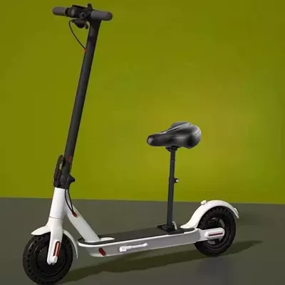 Qatlanan elektrik skuterlər, Foldable m 365m You - white-honeycomb-anti-explosion-tire-36v4a-lithium-battery-about-25-miles-seat