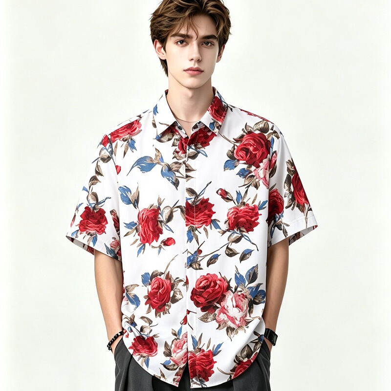 Yidi丨Men's Digital Printed Shirts, Sublimation High-Elastic Short-Sleeve Shirts, Wholesale Digital Printing Custom Beach Shirts Yidi丨Men's Digital Printed Shirts, Sublimation High-Elastic Short-Sleeve Shirts, Wholesale Digital Printing Custom Beach Shirts