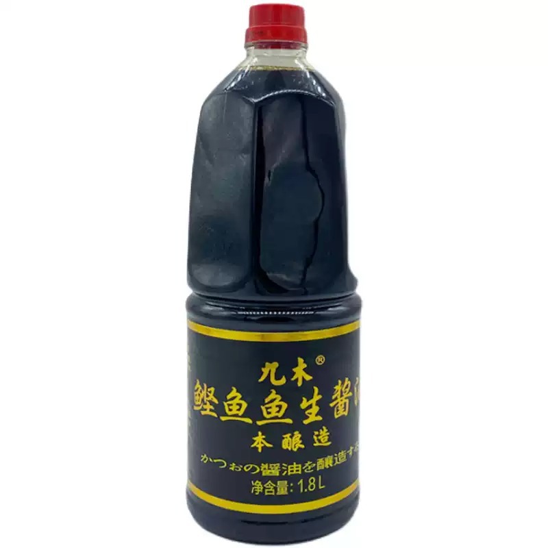 【包邮】九木鲣鱼鱼生酱油1.8L黄豆酱油鱼生酱油蘸料酱油寿司刺身