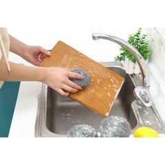 Household steel wool ball kitchen dishwashing ball stainless steel cleaning ball brushing pot without falling slag extra large independent packaging