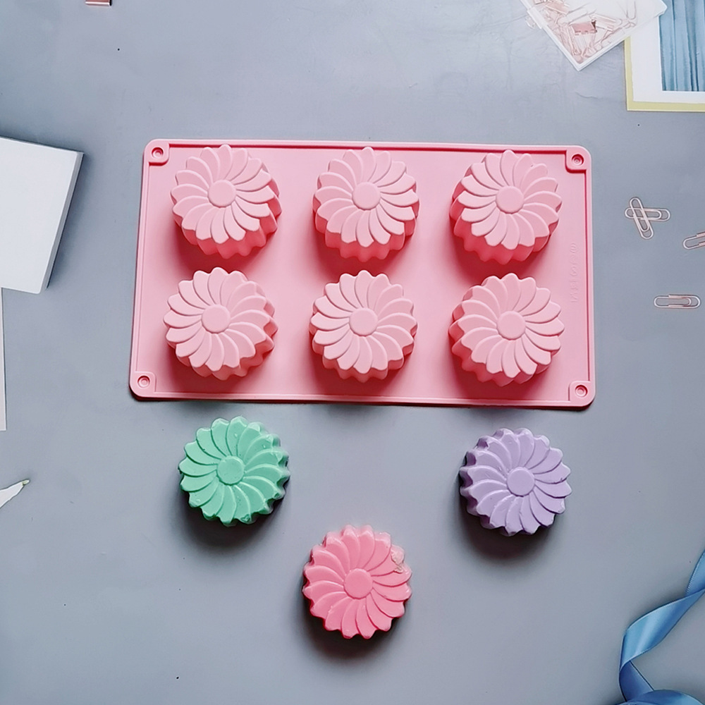 6 flores de sol 118 pastel molde molde molde molde de postre utensilios de cocina para hornear arroz harina