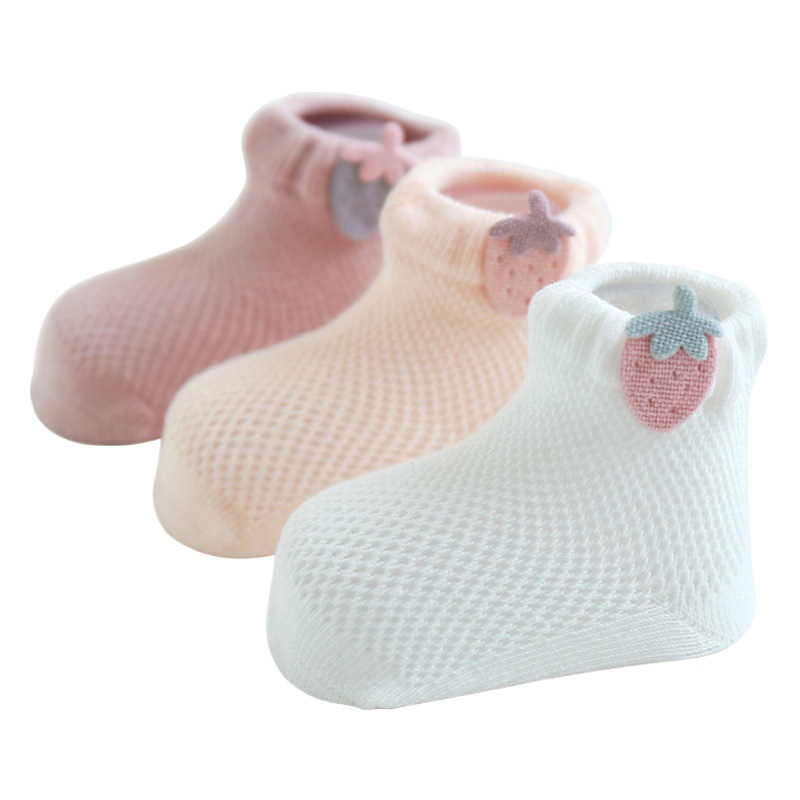 23 calcetines de bebé de algodón peinado ultrafino de malla de verano calcetines recién nacidos sin hueso calcetines de bebé accesorios calcetines de niños