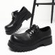 Big Toe Derby Shoes Men's Thick-soled Casual Commuter Round Toe 2023 New Thick-soled Height Increasing Fashionable Shoes for 1024