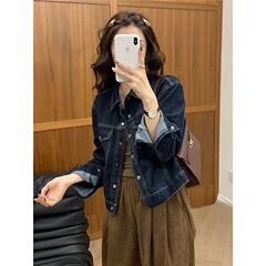 复古港风韩版时尚休闲牛仔外套女春秋新款百搭洋气减龄夹克上衣潮