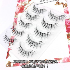 Dai Fei Yan DFY-18 Transparent Fine and Soft False Eyelashes with Fairy Hair and Natural Small Crossed Eyelashes, 5 Pair Set