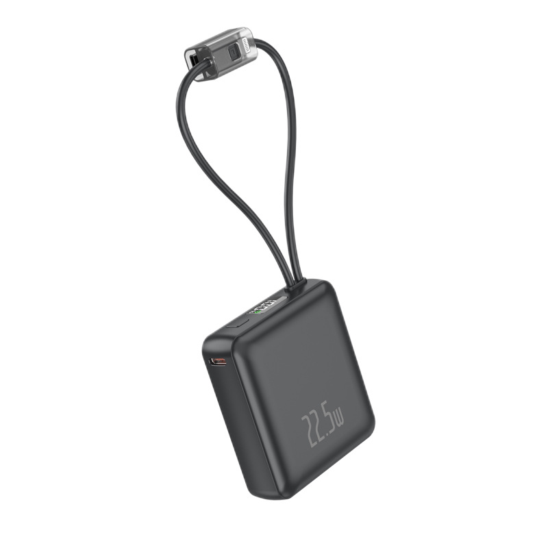Mini tesoro de carga 10000mAh con cable 22.5W rápido carga en avión tesoro de carga personalizado regalos mayoristas
