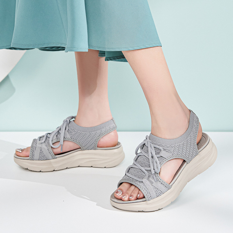 H580 - 8 Europa y los Estados Unidos nuevo 2025 deportivo MD correa casual de color sólido para mujeres zapatillas cómodas sandalias al por mayor