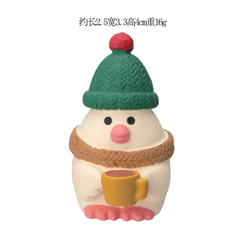 クリスマス装飾日本の猫フィギュアブラインドボックスギフトクリスマスツリー老人そり DIY 樹脂工芸品装飾品|undefined