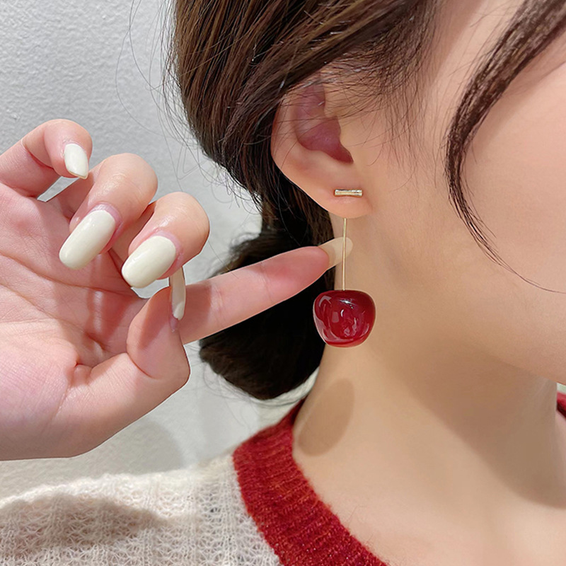7g Weight Earrings Classification Wholesale Jewelry Sweet Fruit Resin Earrings