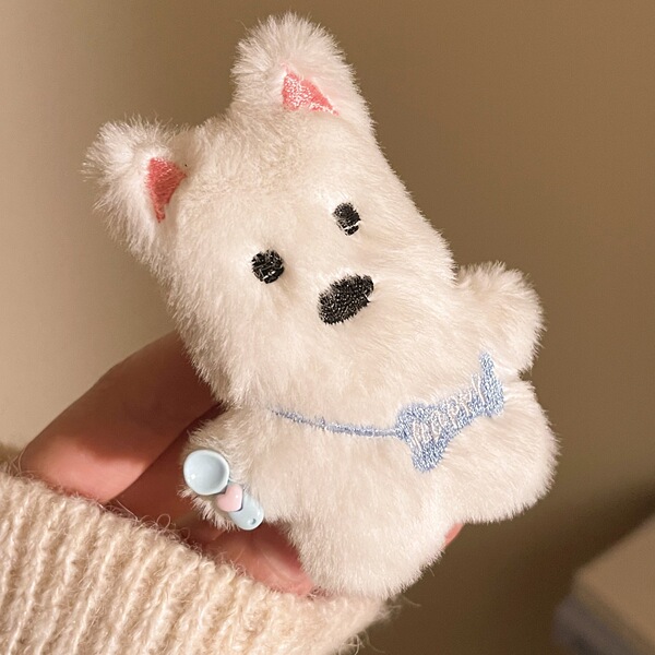 Cute Cartoon Bear Plush Hair Clip for Women, Back-Of-Head Hairpin, Hair Clip, Hair Accessory, Animal Bangs Clip, New Style
