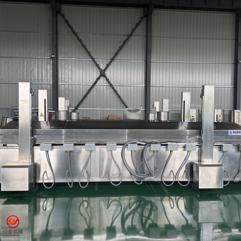 牛肉丸油炸机生产厂家食品厂肉圆油炸设备蔬菜丸子油炸机