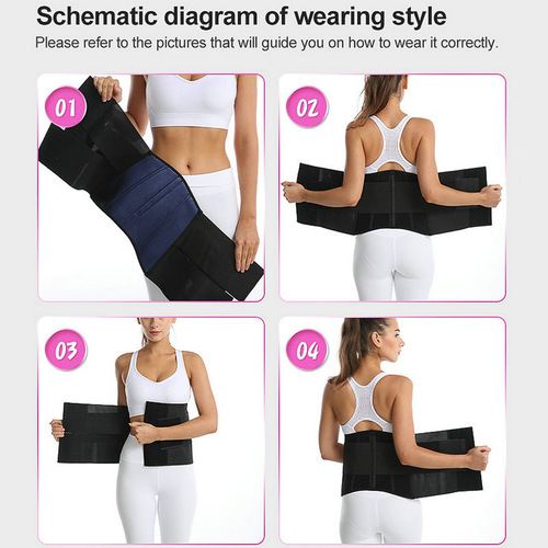 New Shaping Sweat Exercise Waist Trainer Fitness Booty Shaping Abdominal Trainer Postpartum Strengthening Belt