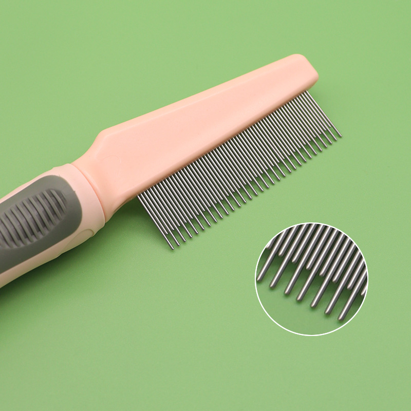 Perro saltando peine para mascotas peine de eliminación de pulgas gato flotante depilación limpieza belleza piojos eliminación peine suministros al por mayor