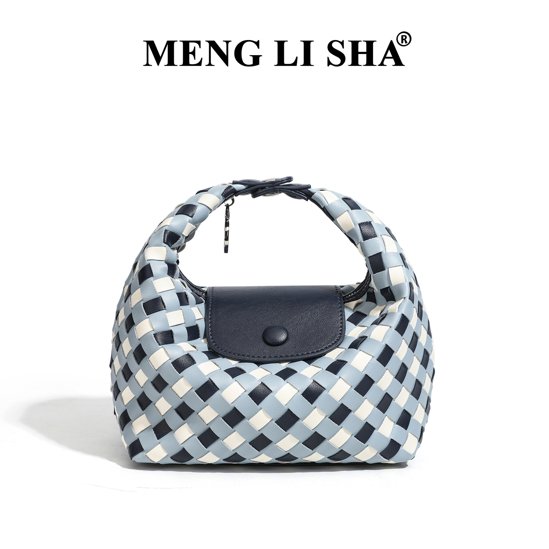 2026 New Fashionable Handmade Woven Women's Bag, Casual Versatile Handbag, Longxiang Dumpling Bag, Shoulder Crossbody Lunch Bag