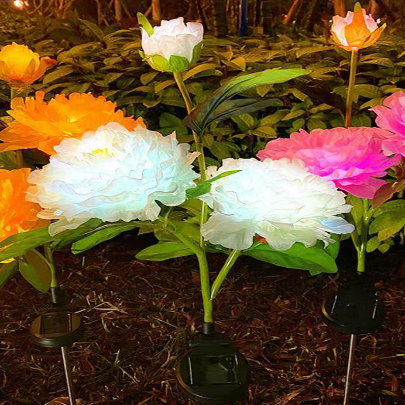 Luz solar de pino y ciprés al aire libre girasol jardín jardín globo aerostático juncos decoración al aire libre bola de diente de león