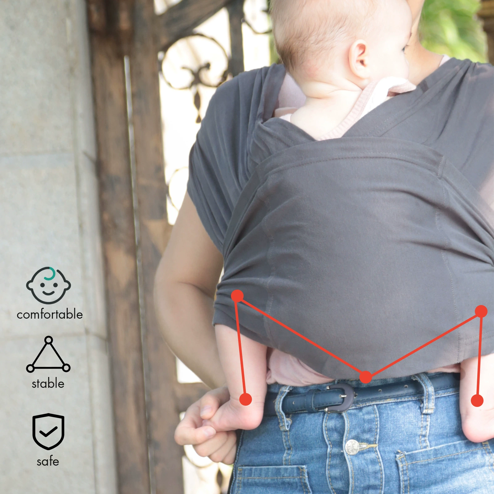 Летний слинг, простой шарф для выхода заBaby