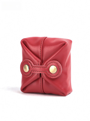 Mini Money Clip Cute Japanese Style Genuine Leather Coin Purse Retro Handmade Mini Small Wallet Coin Bag Wholesale 