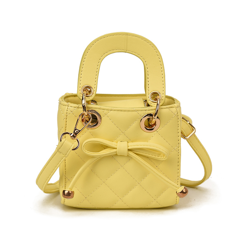 Bolsa de mano de la princesa de moda coreana Linge, lindo arco bebé bolso pequeño nuevo mini bolso de accesorios para niños
