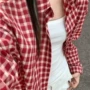 宽松新款格子秋季衬衫