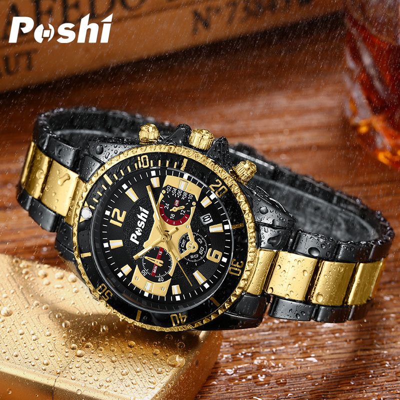 Reloj de comercio exterior generación reloj de hombre impermeable reloj de correa de acero calendario reloj de cuarzo reloj de moda reloj
