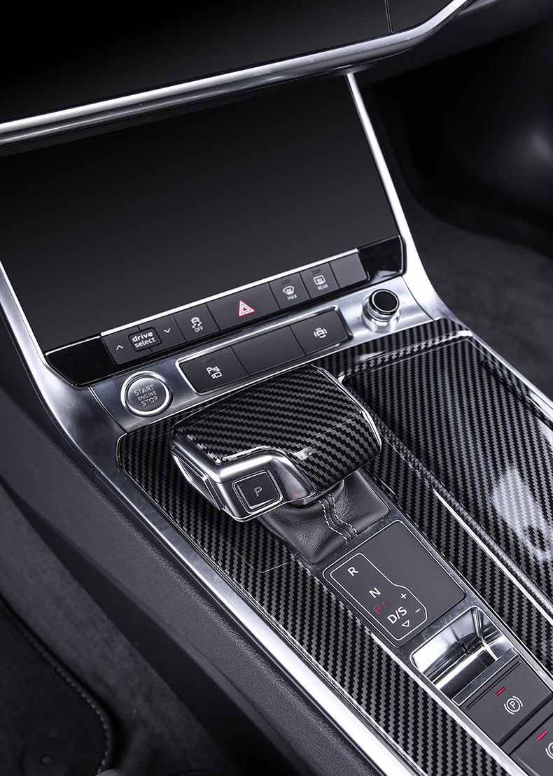 Suitable for Audi Gear Handle Cover A6La7La4Lq5L Interior Modification Gear Shift Head Protective Cover Shell Car Interior Decoration Accessories