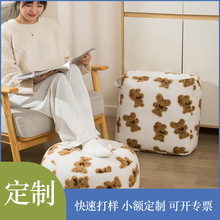 蒲团坐垫家用地上日式懒人沙发脚墩矮凳棉麻纯色刺绣榻榻米屁垫子