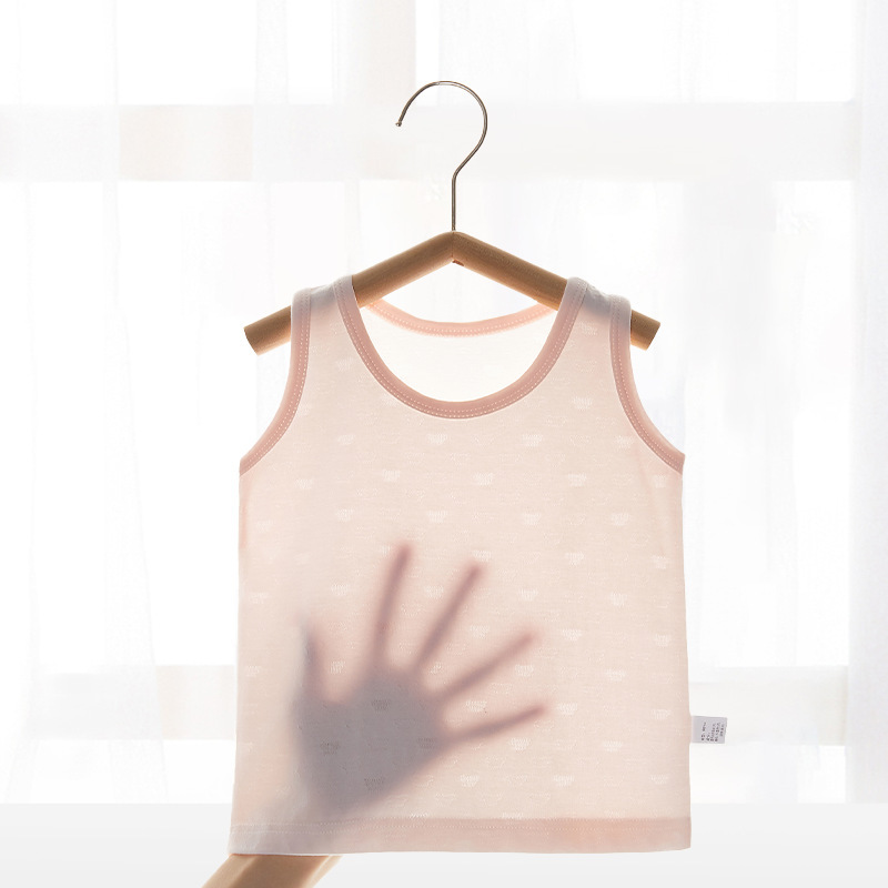赤ちゃんの赤ちゃんのベスト夏の薄いモデルのモーダルの子供のノースリーブキャミソールの新生児の下の服の赤ちゃん