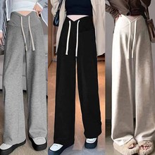 孕妇装韩版秋冬新款加绒保暖无托腹抽绳可调宽松遮肚显瘦潮糯米裤