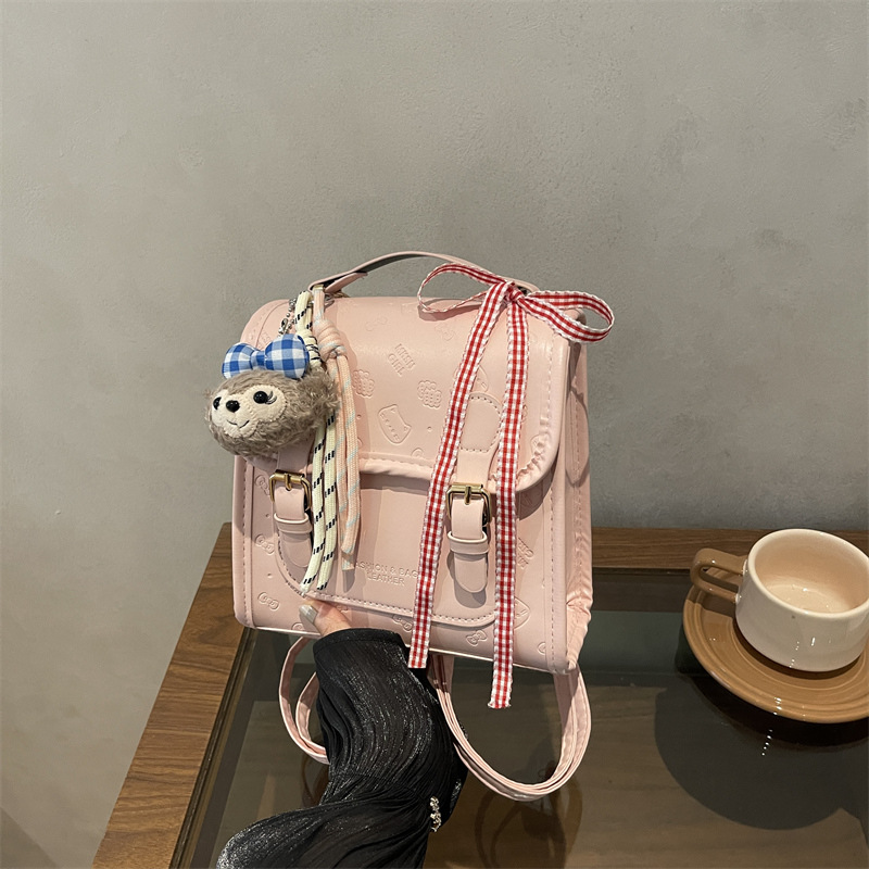 Mochila en relieve 2026 primavera y verano nueva moda mochila de viaje de mano bolso de cubo de hombro