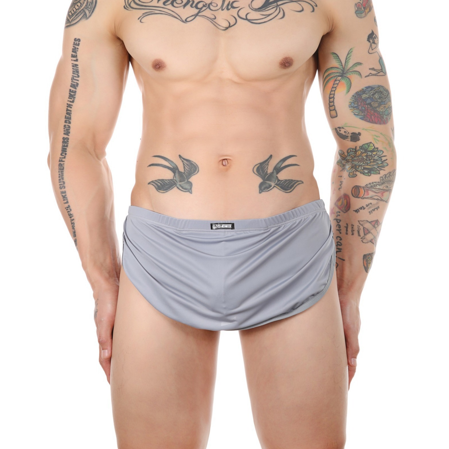 Men's Sexy Inner Single Butt Design Boxer Briefs Two-In-One Intimates Sexy Intimates Comfortable Pajamas Ebay Hot Style
