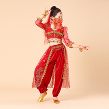 肚皮舞服装六一幼儿女儿童印度舞演出服套装西域舞姬沙漠公主演出