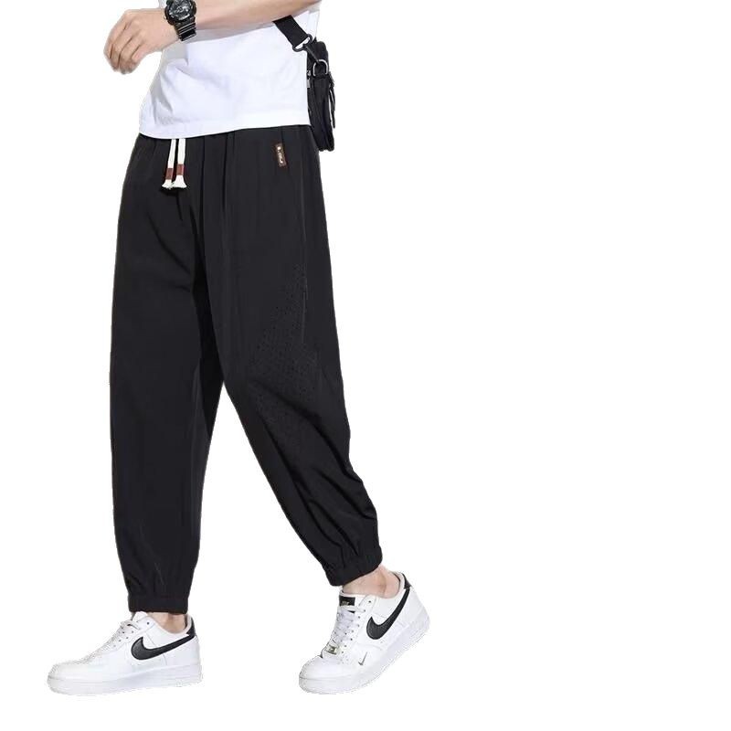 Pantalones personalizados de hombre pantalones rápidos pantalones largos pantalones casuales sueltos pantalones de hielo para hombres nuevos pantalones de verano