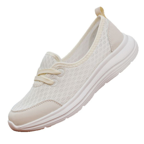 Casual shoes women's new mother shoes, light walking shoes, light breathable, step-on outdoor women's shoes