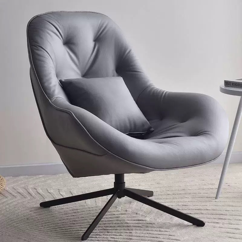 Nordic Single Sofa Leisure Swivel Chair Small Apartment Living Room Bedroom Balcony Lazy Home Swivel Sofa Chair