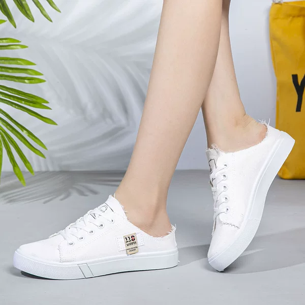 Canvas Shoes for Women, Classic Korean Style, Versatile Women's Shoes, Comfortable and Casual, Solid Color, Student Flat-Soled Sports Sneakers, Wholesale from Manufacturer